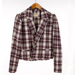 Load image into Gallery viewer, Free People Cropped Plaid Blazer
